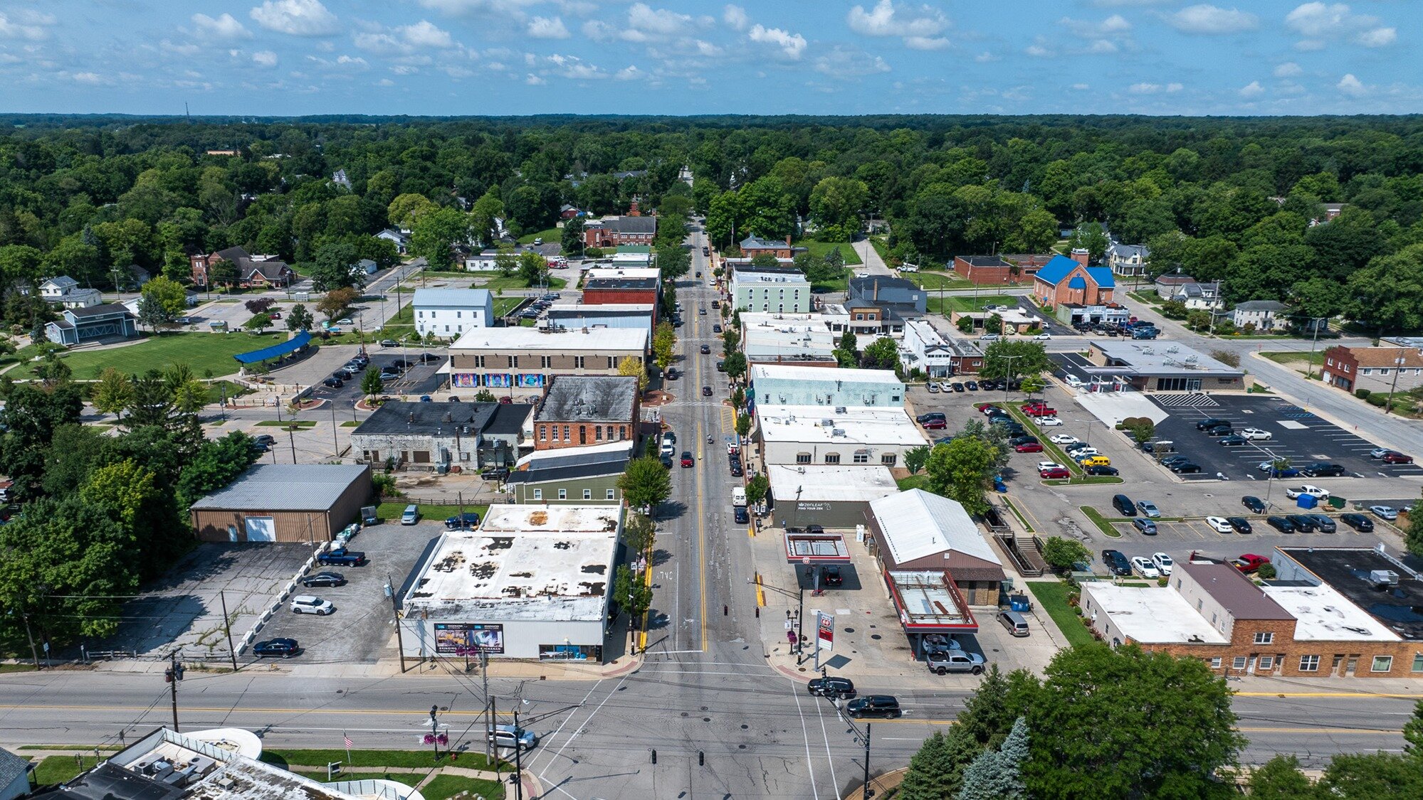 Overlooking downtown Buchanan.
