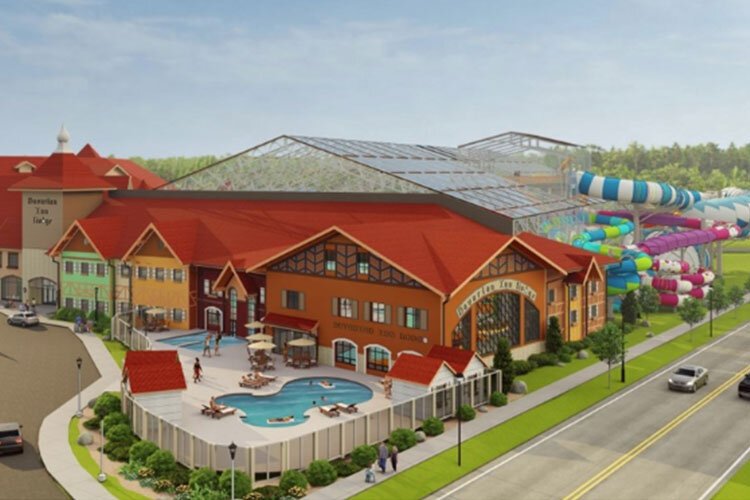 A rendering of the planned expansion of the Bavarian Inn Lodge in Frankenmuth.