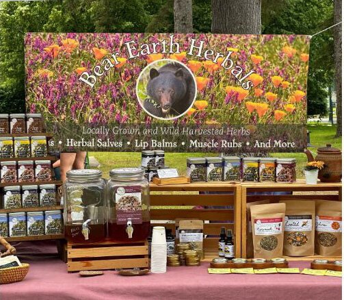 Bear Earth Herbals creates herbal salves and teas with Michigan grown and harvested herbs and plants. 