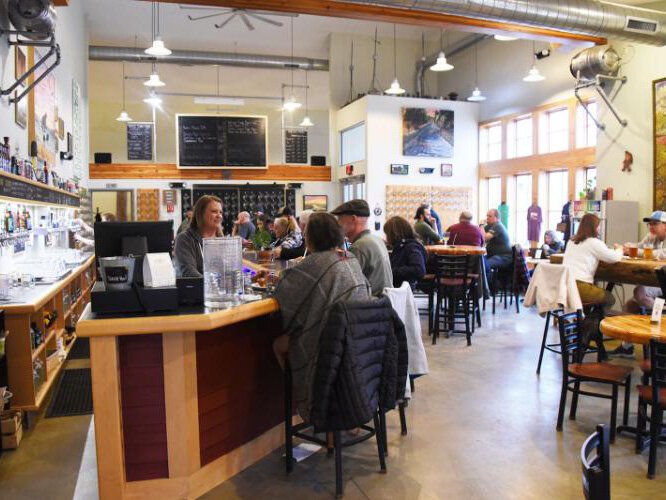 About 10 minutes south of Traverse City, Brewery Terra Firma draws tourists and locals alike. 