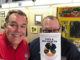 Alan "Bubba" White and Greg "Ryno" Rynearson helped create the book telling the story of Cops & Doughnuts.