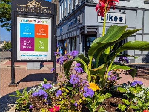 Downtown Ludington draws tourists and beach goers in the summer.