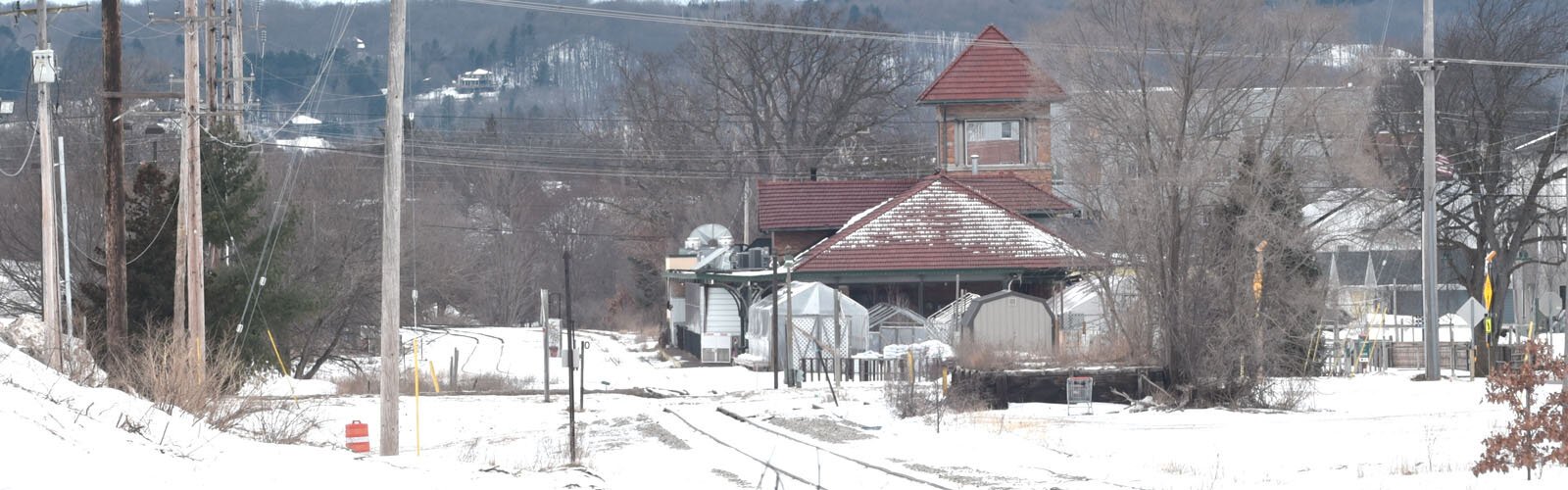 Traverse City's train depot, now the site of The Filling Station Microbrewery.