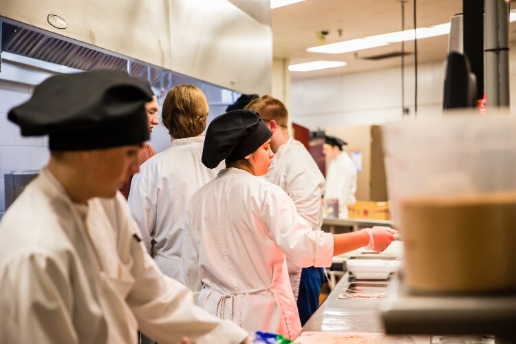 Inside the Bay-Arenac Career Center you'll find Blooming Chefs, a restaurant staffed, from kitchen to the hostess stand, by high school students.