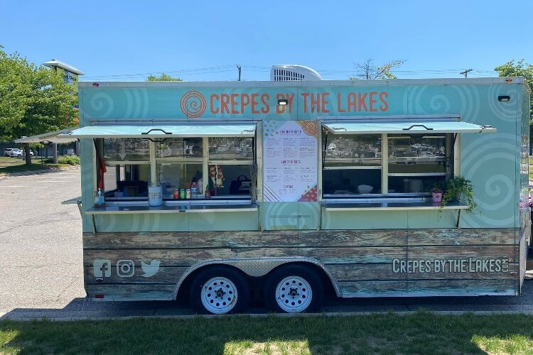 Crepes by the Lakes is one of the food trucks at the park. (City of Grand Haven)