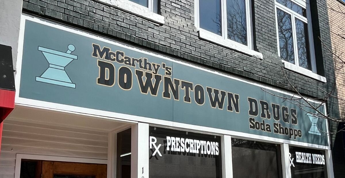 Downtown Drugs Soda Shoppe is located at 121 E. Broadway Street in downtown Mt. Pleasant. 