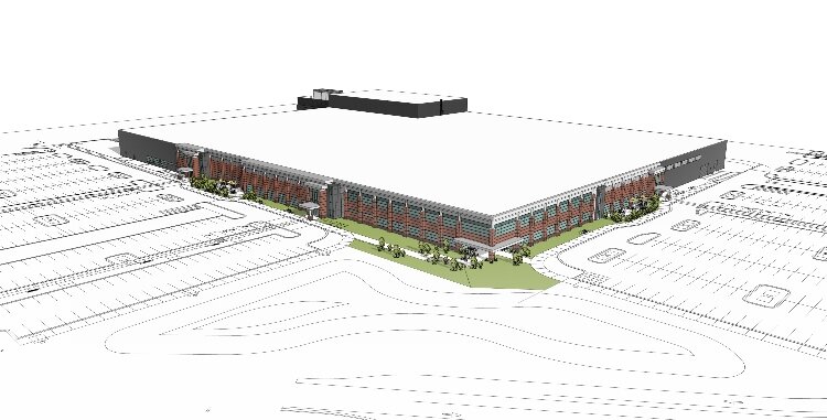 Rendering shows an aerial view of Gentex's planned expansion. (Gentex)