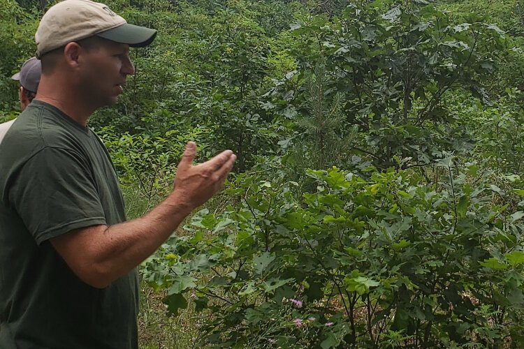 Barry State Game Area's biologist Randy Hienze