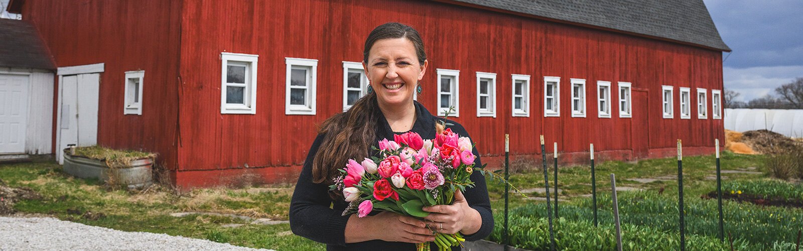 Kristen Muehlhauser at Raindance Organic Farm.