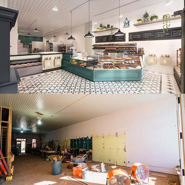 After and before shots of the renovations that went into Mackenzies in downtown Vicksburg.