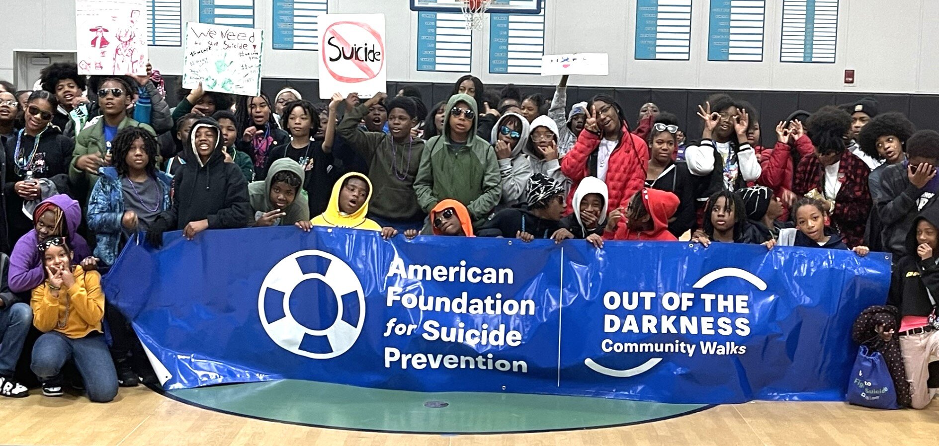 More than 500 students, staff, teachers, and volunteers participated in a Mental Health Fair and Walk at Detroit’s University Prep Art & Design Middle High School in October.