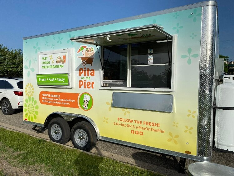 Pita on the Pier is one of the food trucks at Grand Haven's first food truck park. (City of Grand Haven)