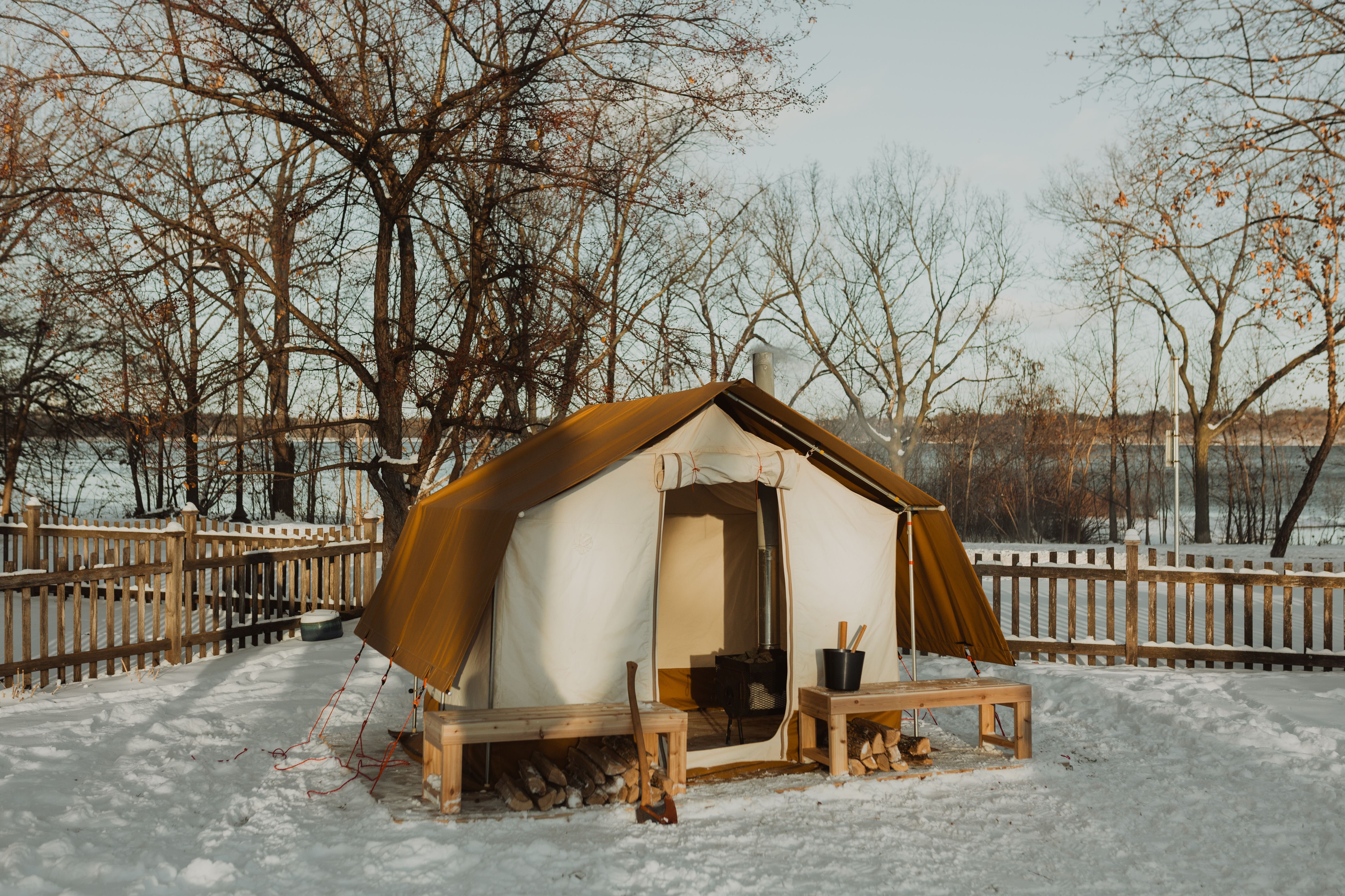 Stormy Kromer partners to make portable sauna tents
