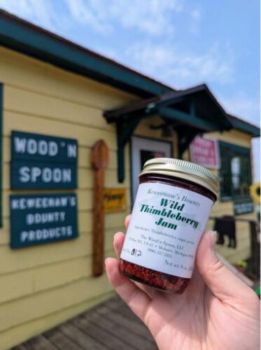 Wild Thimbleberry Jam available at the Wood'n Spoon in Mohawk.