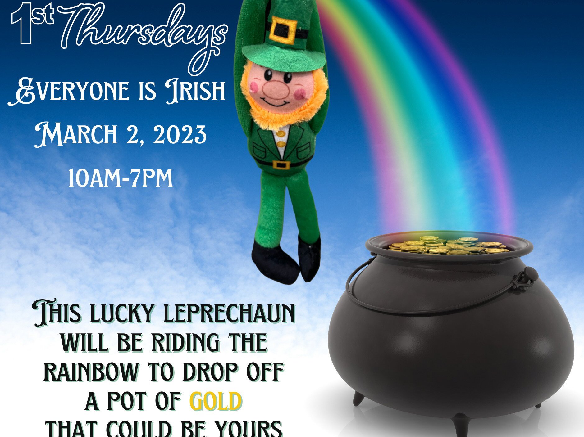 A promotion for the Irish-themed event this month.