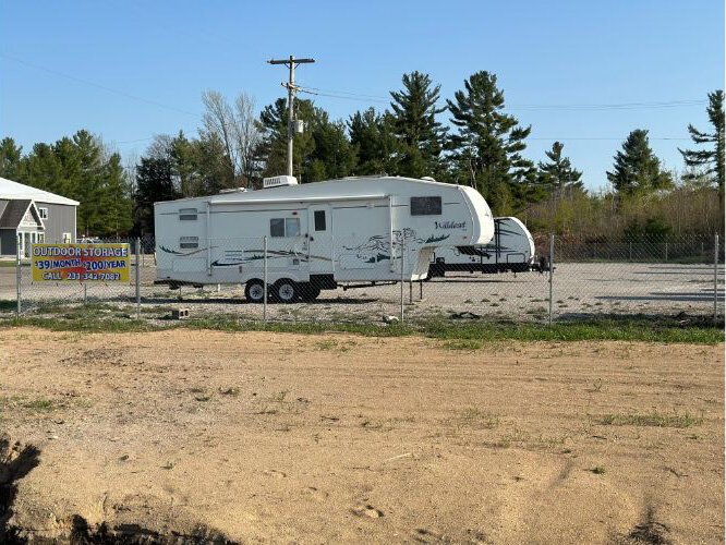 Campers at this lot were destroyed during the tornado. 