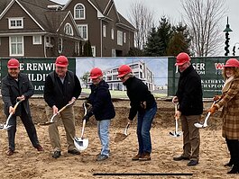 Ground was broken last month on The Renwick, which will include condos and a grocery store.