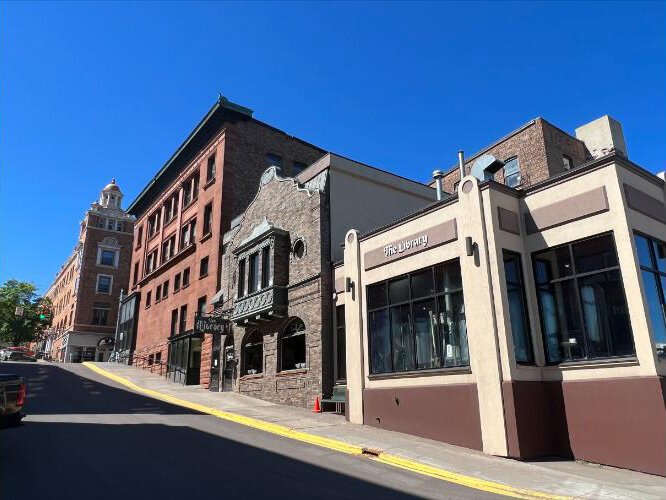 Downtown Houghton in Michigan's Upper Peninsula. 