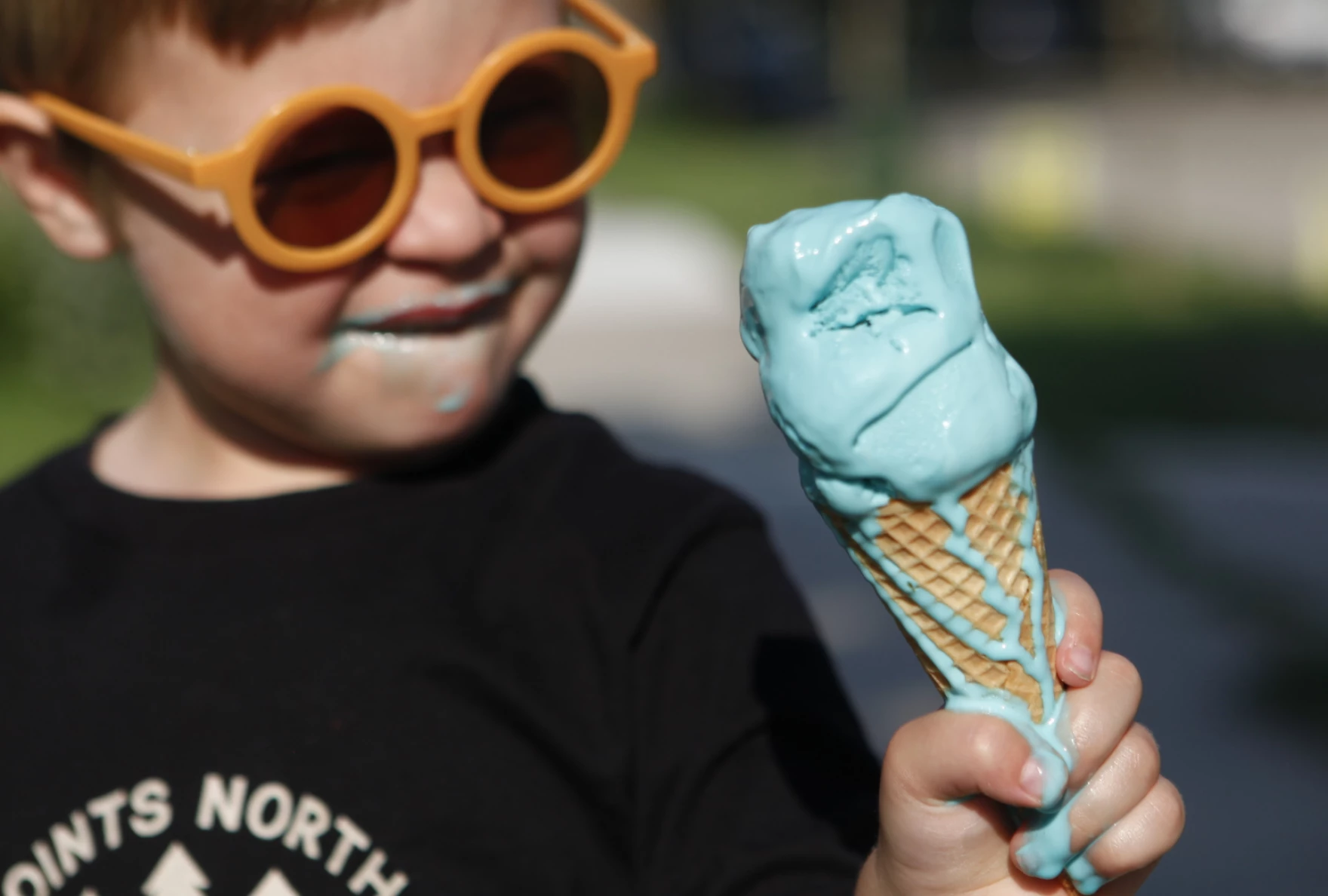 Blue moon ice cream, this quintessentially Midwestern, bright blue dessert, is a mystery. 