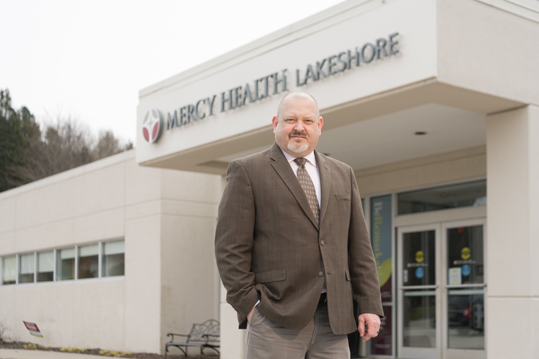 John T. Foss, vice president of operations of Mercy Health Lakeshore Campus in Shelby.