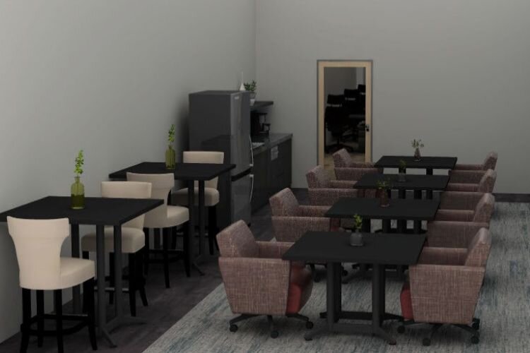 Rendering of the new CMURC Mount Pleasant coworking facility, to be completed by summer 2024