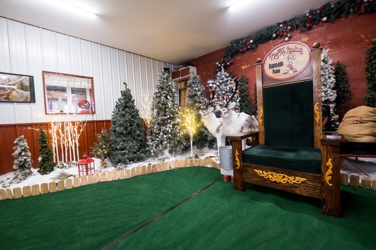 Visitors to Rooftop Landing Reindeer Farm will have an opportunity to meet Santa.