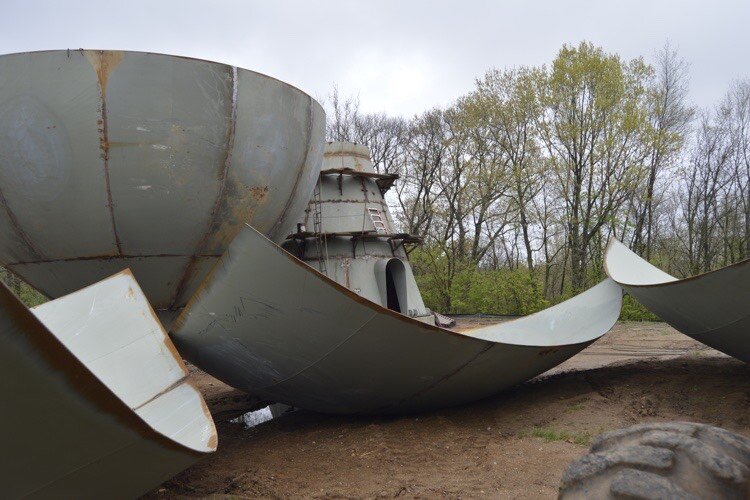 A water tower being constructed in 2019. Water infrastructure upgrades are planned in three rural Michigan communities, aided by low-interest loans and grants from the USDA Rural Development office of Michigan.