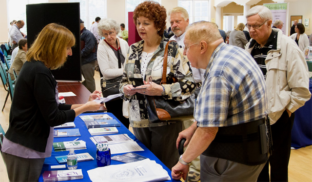 A senior health fair.