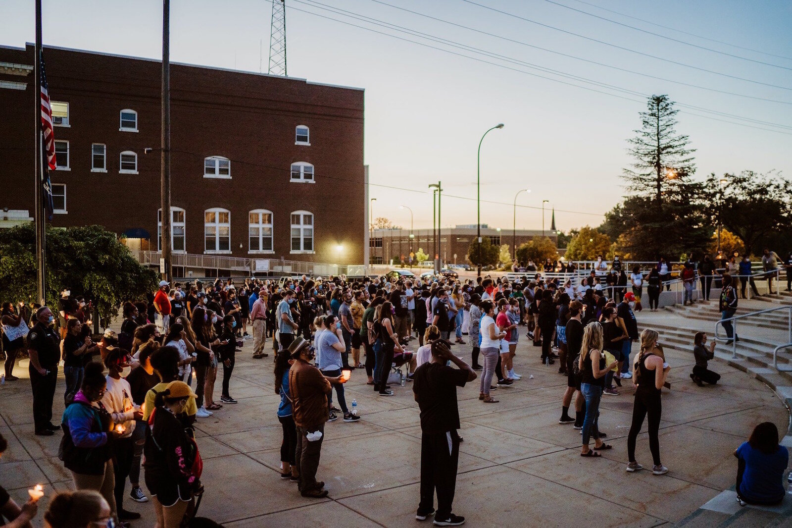 A candlelight vigil on June 4 in downtown Battle Creek was the beginning of the community’s opportunity to come together and express their grief and outrage over the death of George Floyd.