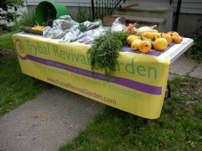Trybal Revival sponsored a weekly Free Farm Stand in conjunction with Peace House.