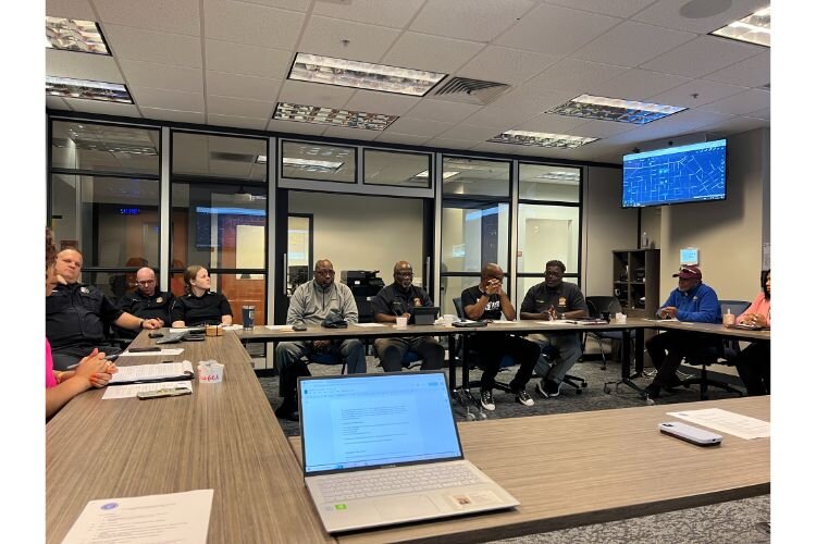 A view from inside the KDPS and POP meeting in early June. 