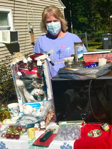 Dorrie Griffith has a yard sale recently at her home of three years, on Foley Street. After relocating to be closer to her job in Kalamazoo.