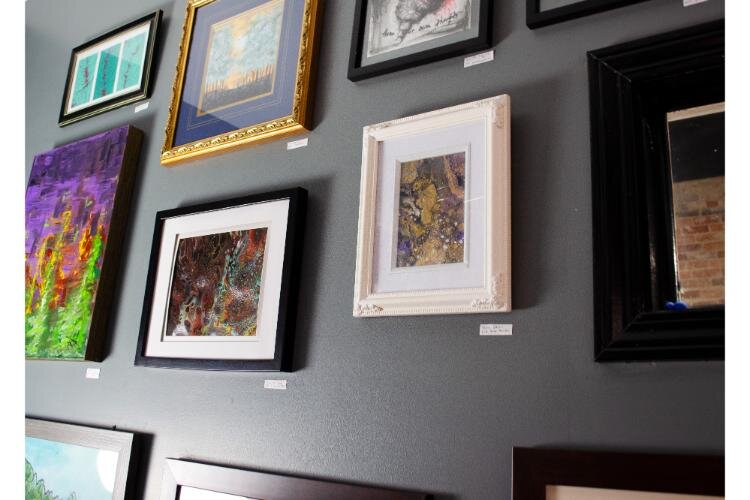 Every wall in the Hobbit Hole Gallery is filled with the artwork of creator and owner Travor Jackson.