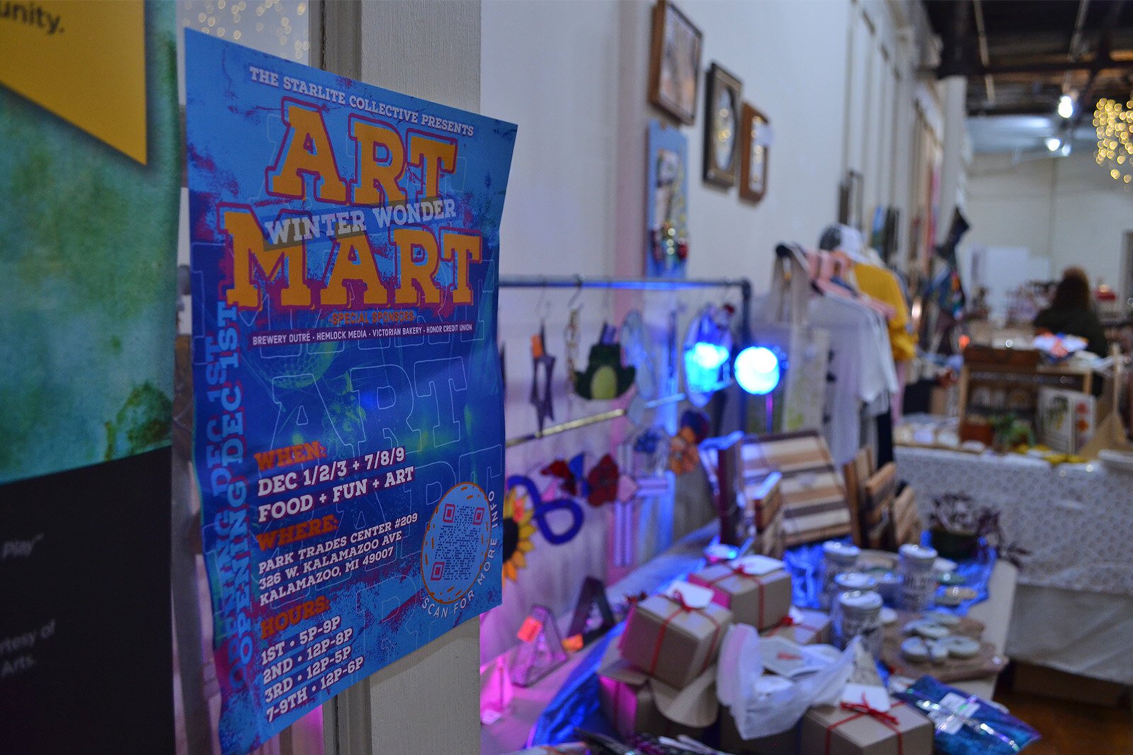 Kalamazoo’s Starlite Collective hosted its Winter Wonder Art Mart December 7-9 at the Park Trades building, featuring over 40 different artists and makers. 