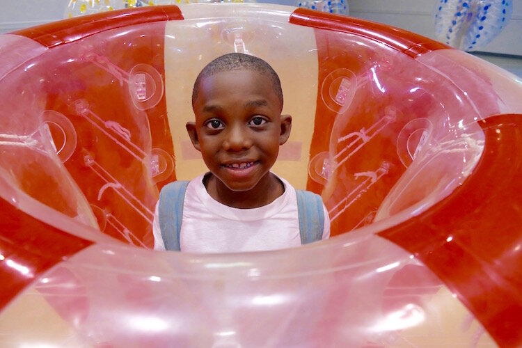 Bubble toys are also part of the fun offered by Guest's business.