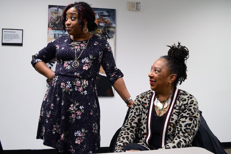 Artistic Director Marissa Harrington and Volunteer Coordinator Betty Lenzy