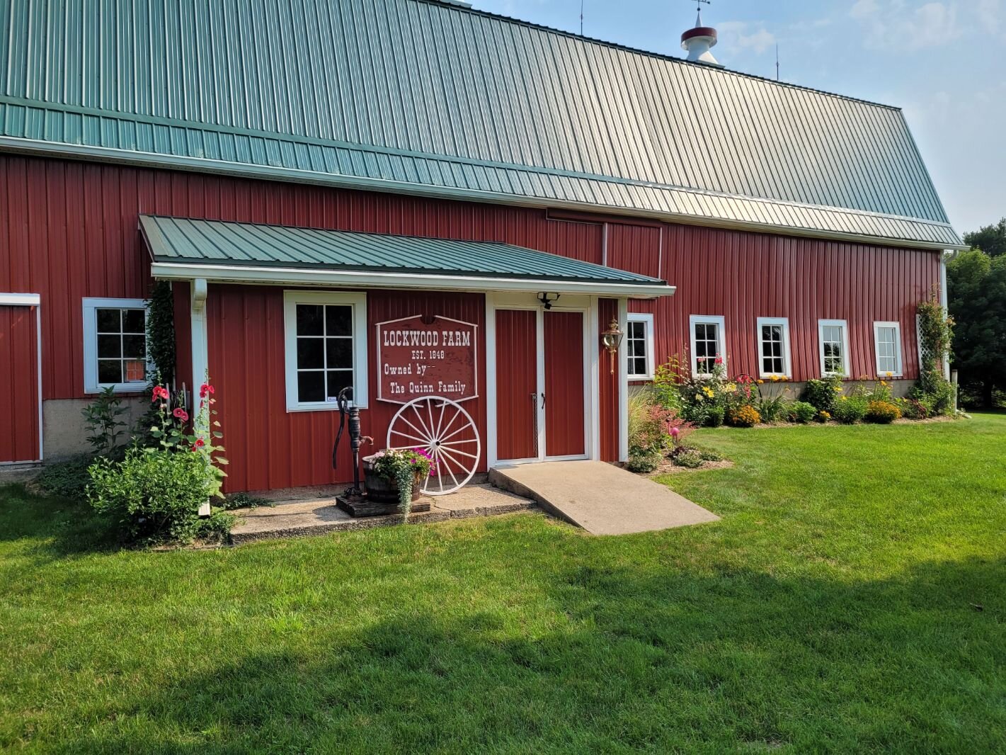 Ron Quinn and his wife Ann purchased 26 acres of the 150-acre Lockwood farms property in 1987. It included a house and a barn which was in really bad condition and have brought it back to life.