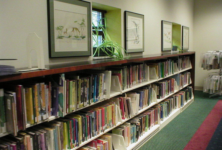 The children's section features Play to Learn stations that are popular with families.