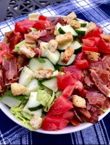 A salad by Fearless Foods Soup Station. 