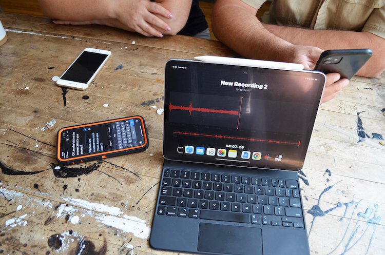 Severyn and Zykova interviewed with Second Wave Media at Factory Coffee on Frank St in Kalamazoo, MI using Google Translate. 