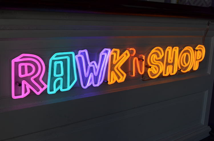 Store sign at RAWK