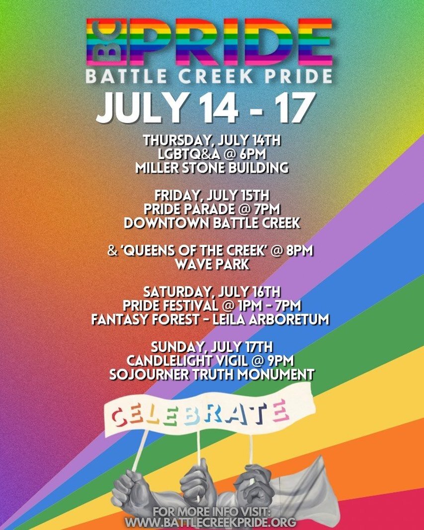 The event planned for Pride Month celebrations in Battle Creek