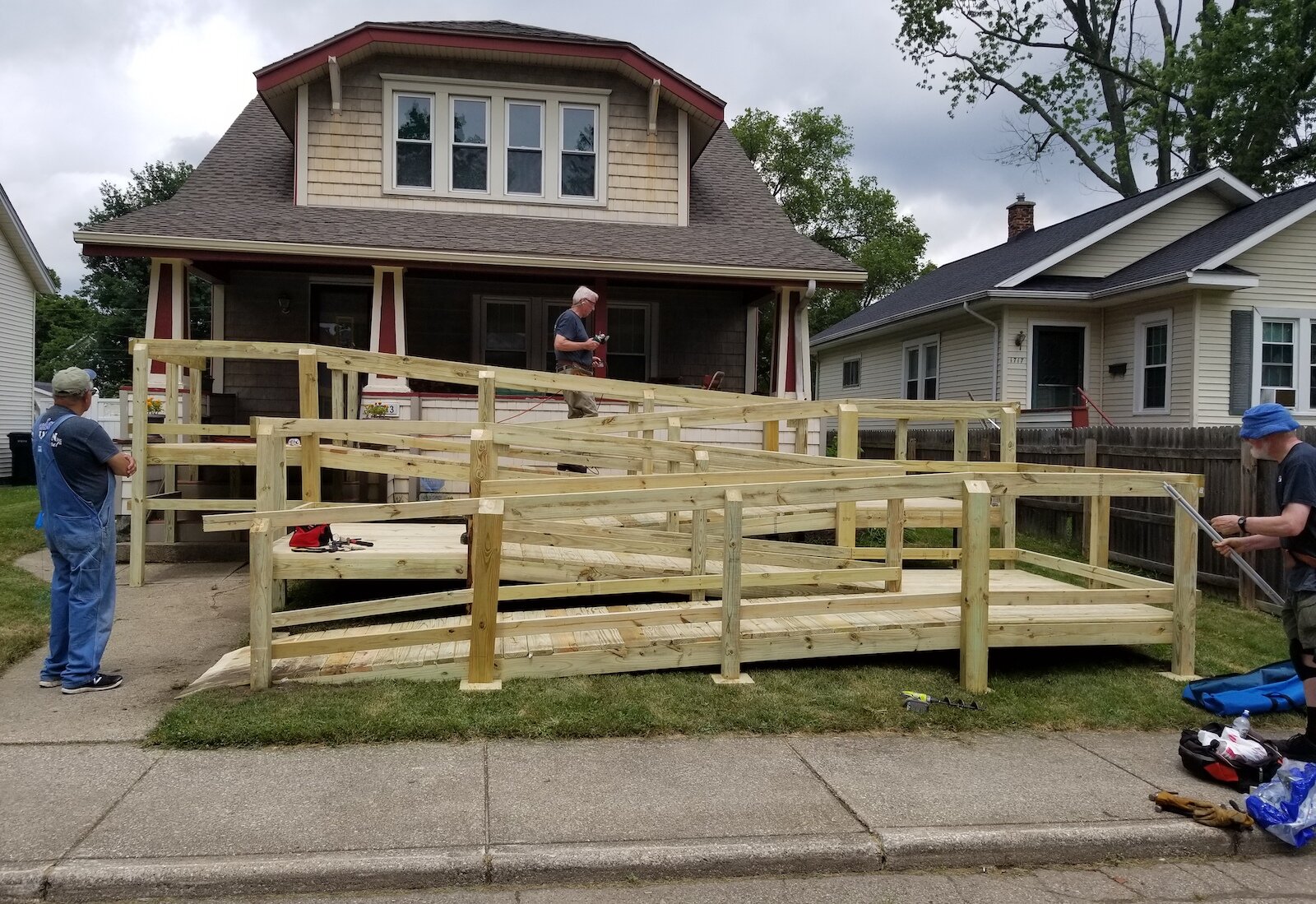 With the help of volunteers, Milestone Senior Services installed 111 wheelchair ramps last year in Kalamazoo and Calhoun counties.