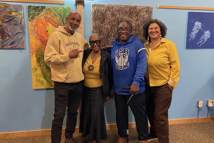 Ford, Gill, Isaac and CEO of the Institute Michelle Johnson.