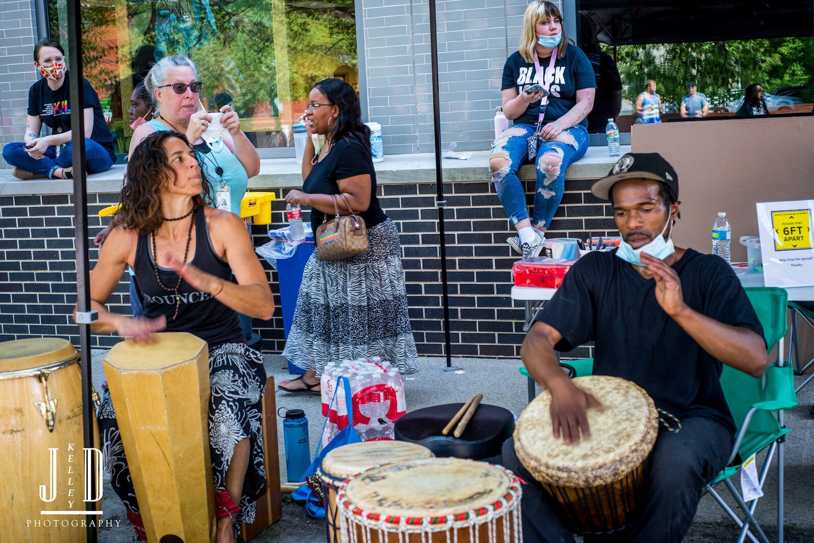 Several hundred people turned out for a Juneteenth 2020 celebration that started out small and took off. 