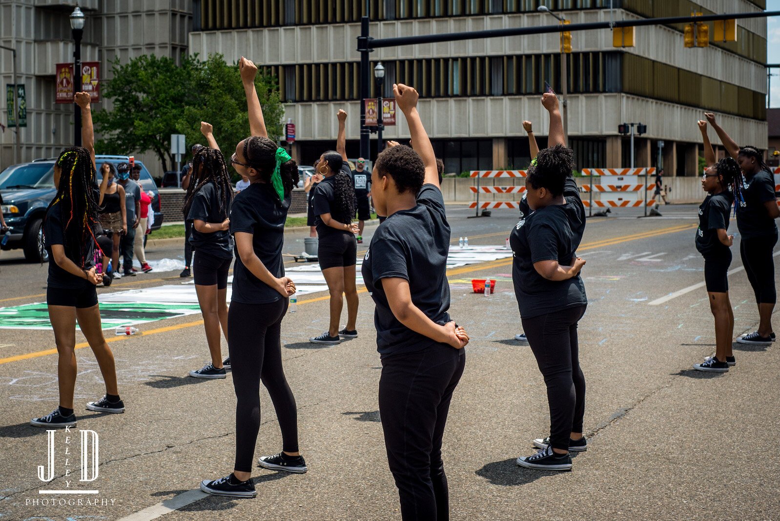 Several hundred people turned out for a Juneteenth 2020 celebration that started out small and took off. 