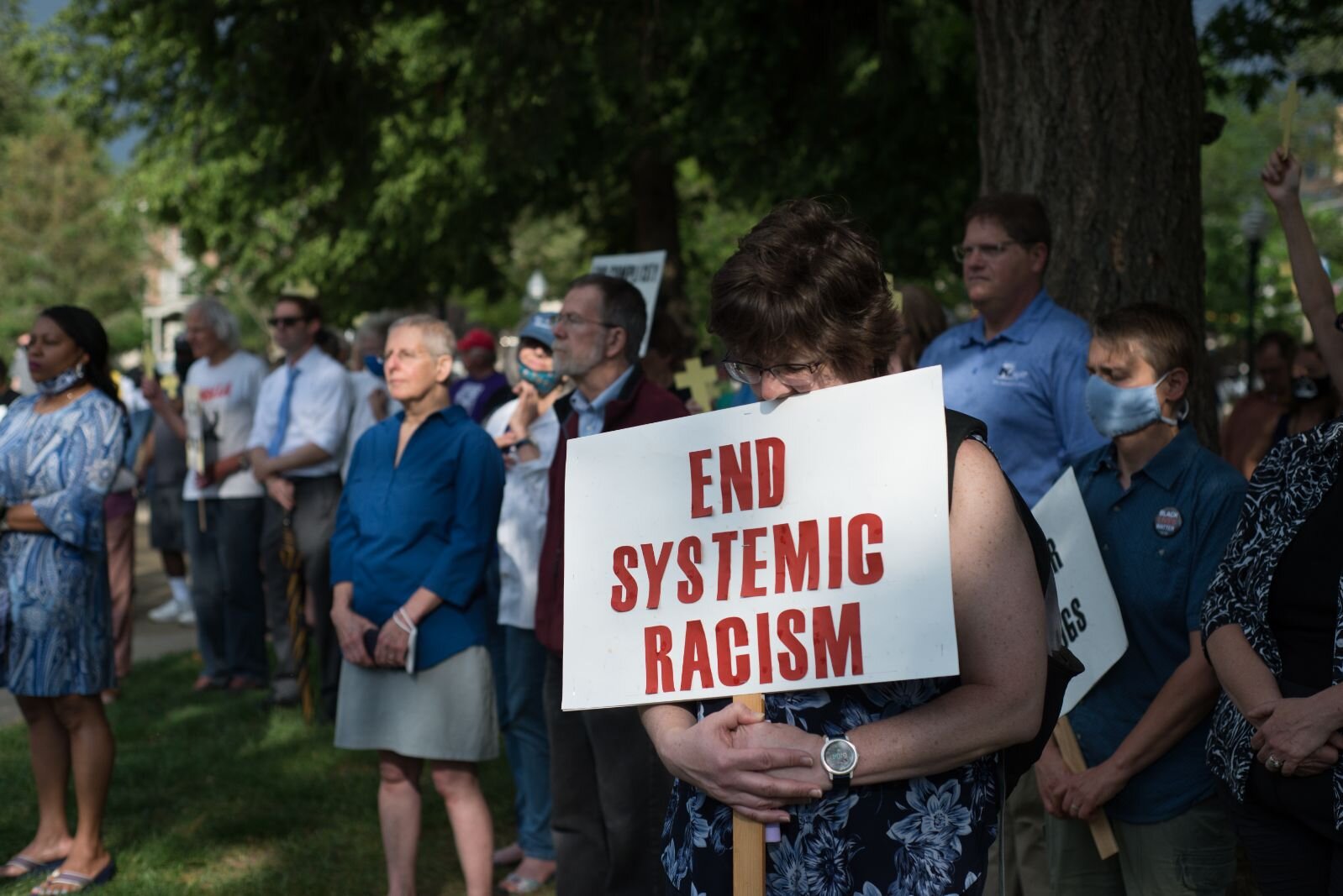 Messages of reforms that must take place to create a just and equitable community were seen throughout the crowd. 