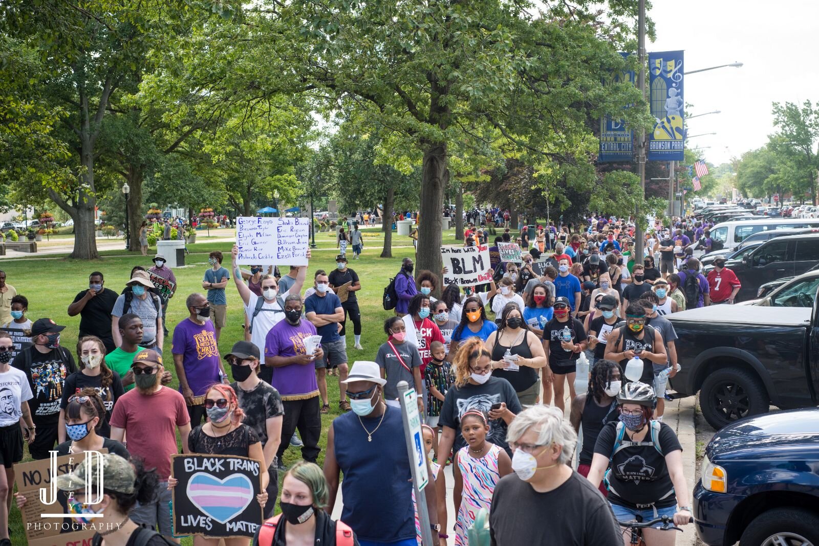 At the ‘Let Your Voice Be Heard’ rally and march.