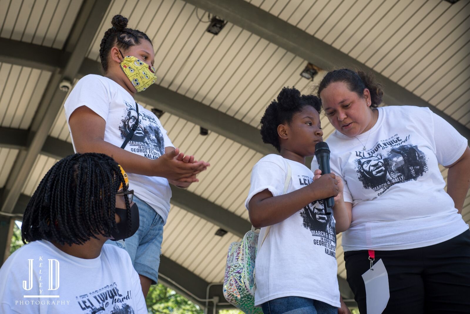 Young voices at the ‘Let Your Voice Be Heard’ rally and march.