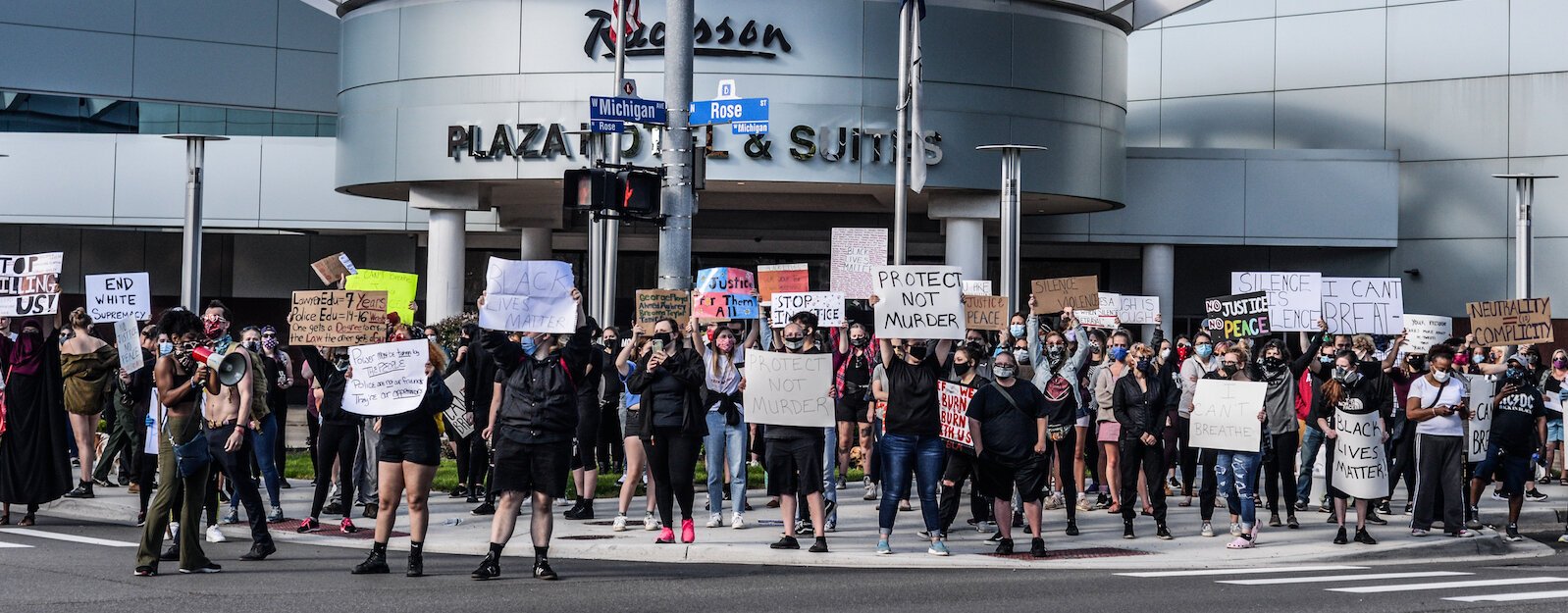 At the June 1 protest